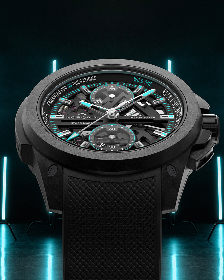 NORQAIN Wild ONE Skeleton Chrono Black N3002.40Q01.B07.R01
