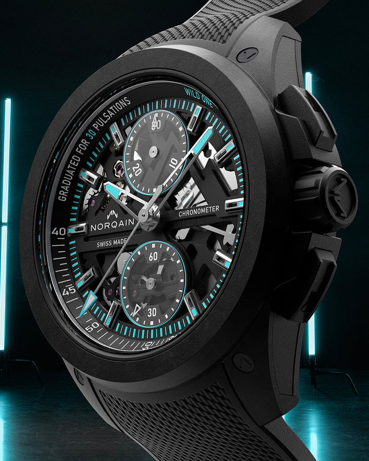 NORQAIN Wild ONE Skeleton Chrono Black N3002.40Q01.B07.R01