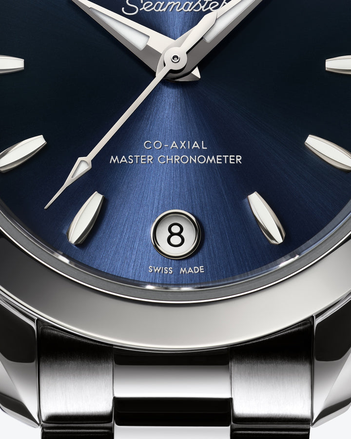 OMEGA Seamaster Aqua Terra 150M 30 mm 220.10.30.20.03.001 dial detail