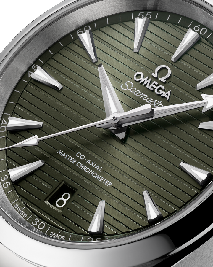 OMEGA Seamaster Aqua Terra 150M 38 mm 220.10.38.20.10.003 dial detail
