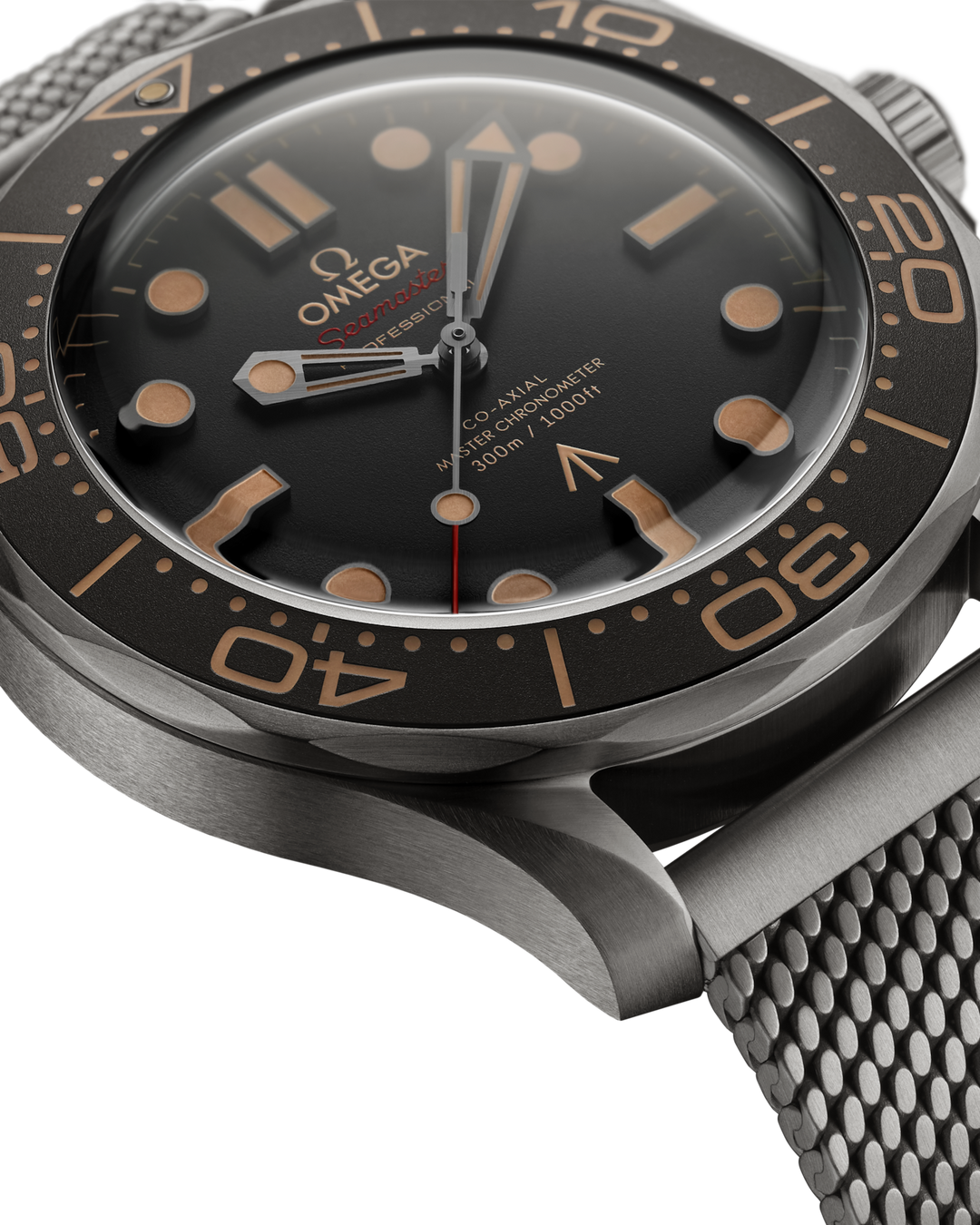 OMEGA Seamaster Diver 300M Titanium 42 mm 210.90.42.20.01.001 dial