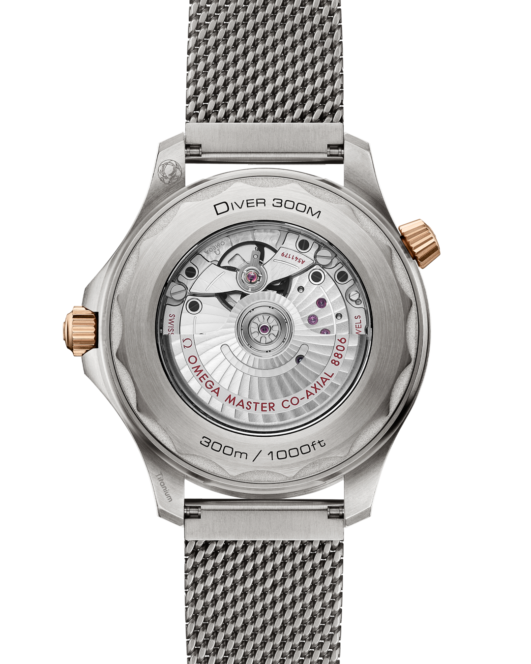 OMEGA Seamaster Diver 300M Titanium 42 mm 210.90.42.20.10.001 open case back