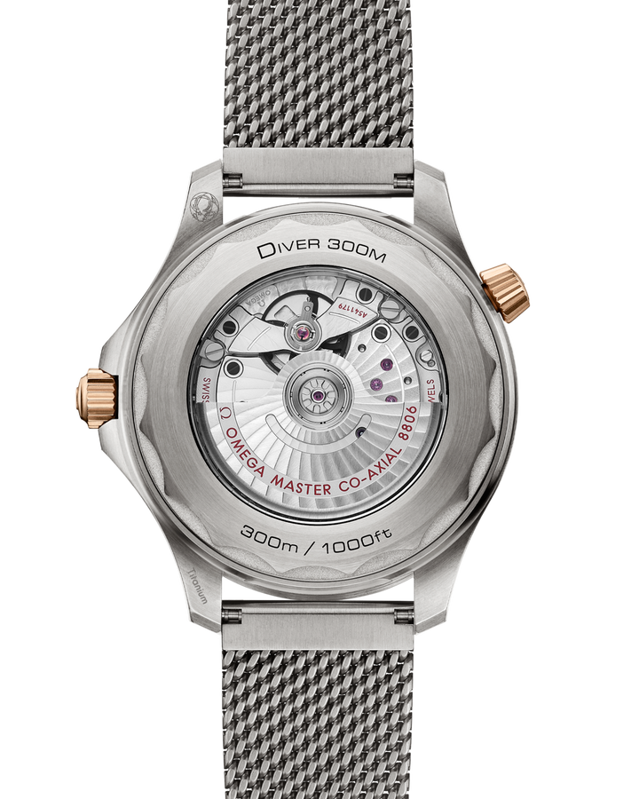 OMEGA Seamaster Diver 300M Titanium 42 mm 210.90.42.20.10.001 open case back