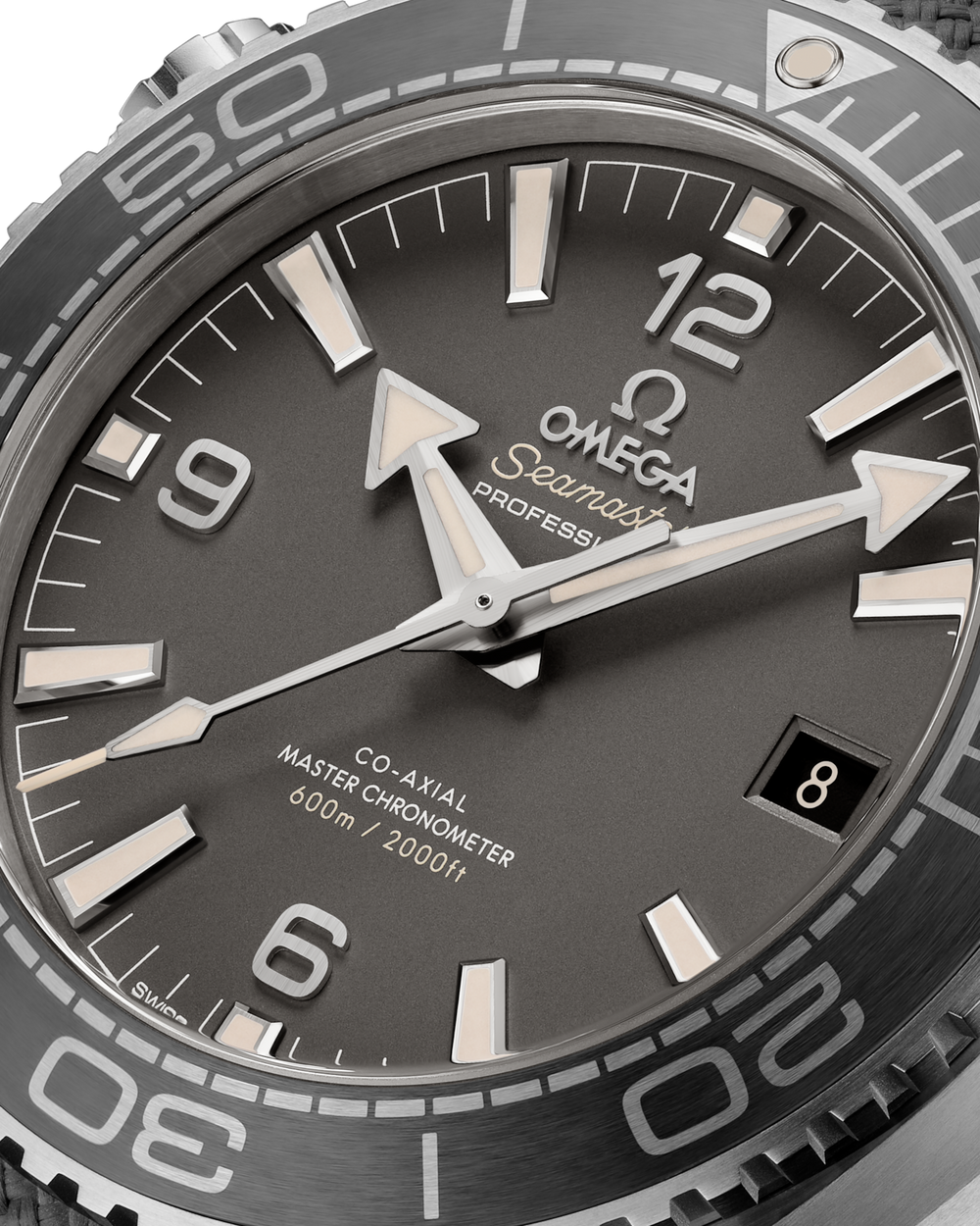 OMEGA Seamaster Planet Ocean 600M 43.5 mm 215.32.44.21.01.002 dial