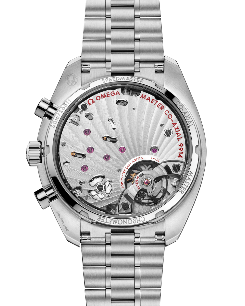 OMEGA Speedmaster Moonphase 43 mm 304.30.43.52.01.001 open case back