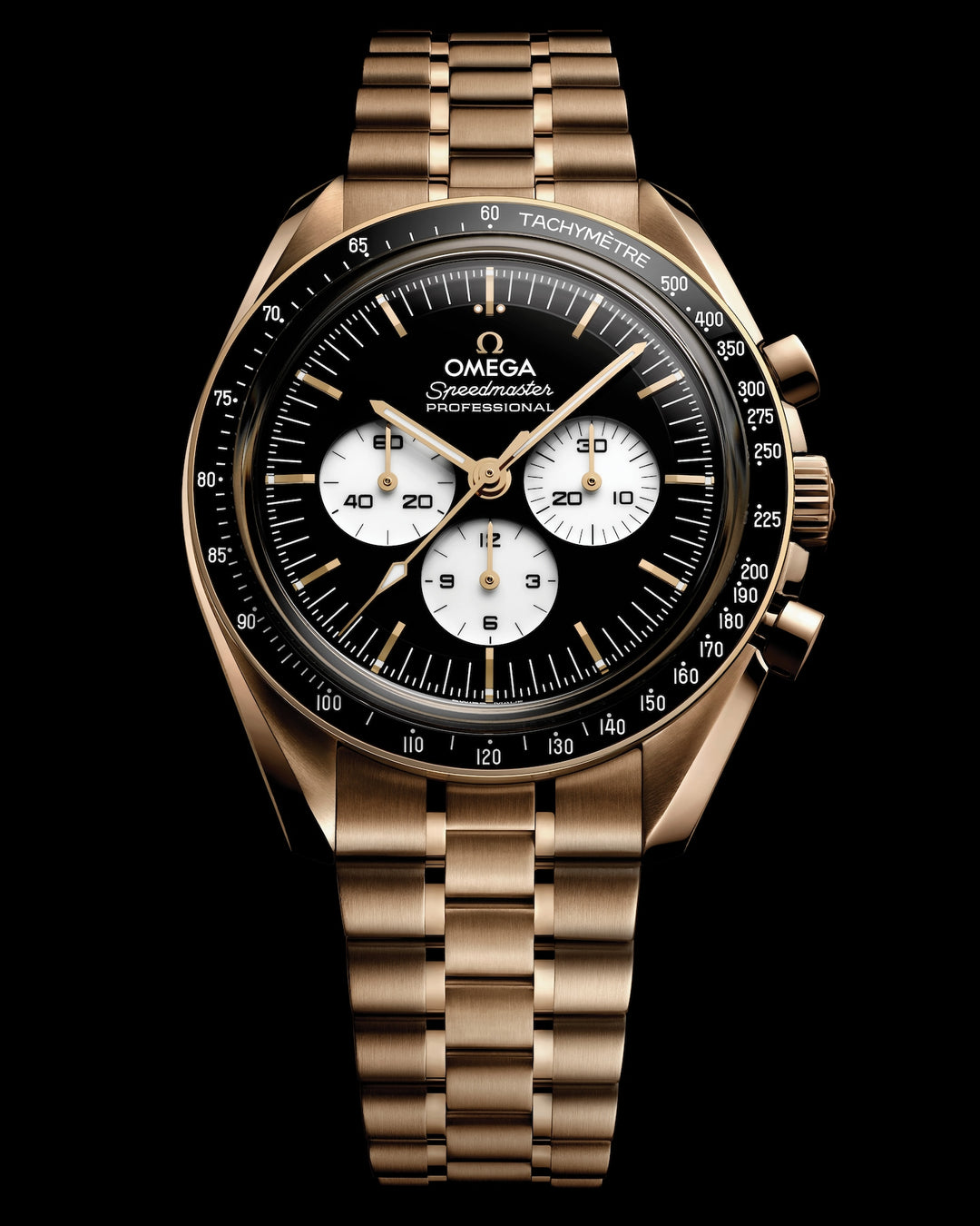 OMEGA Speedmaster Moonwatch Professional 42 mm gold on Moonshine™ 310.60.42.50.01.002 black dial