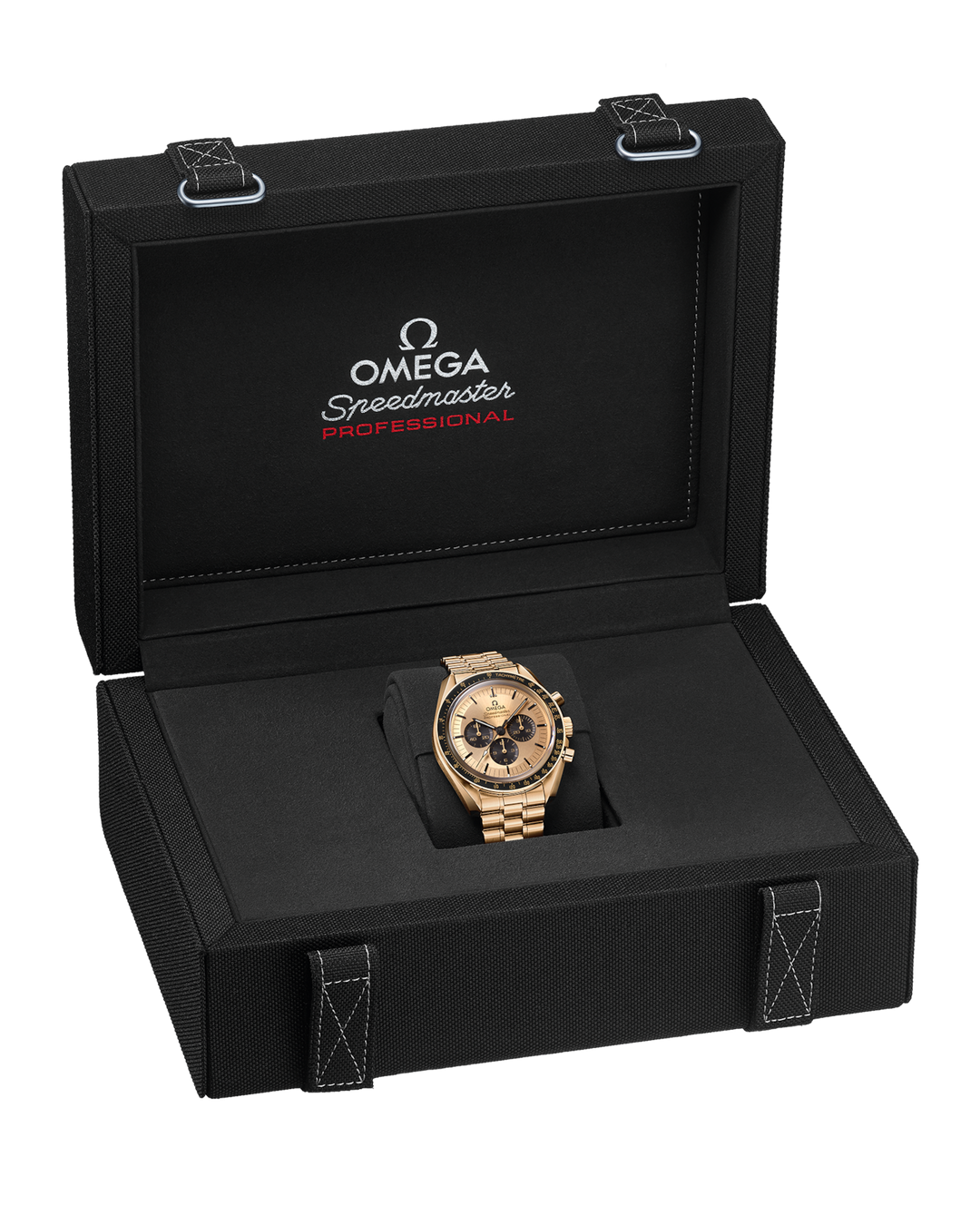 OMEGA Speedmaster Moonwatch Professional 42 mm gold on Moonshine™ 310.60.42.50.99.002 box