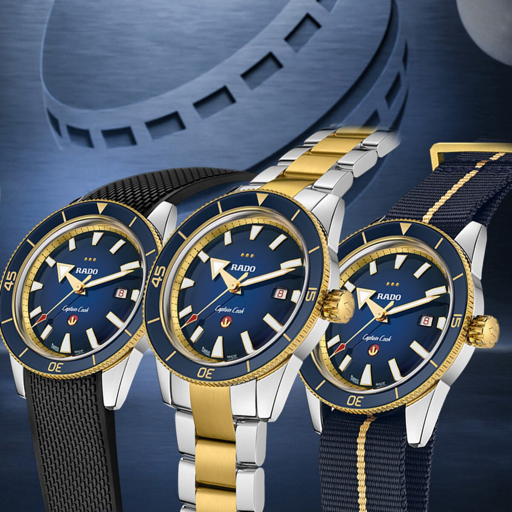 Rado Captain Cook X European Cricket Special Edition R32138208 strap set