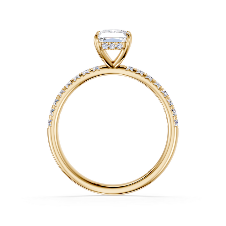 Pavé Lab Grown Diamond Engagement Ring