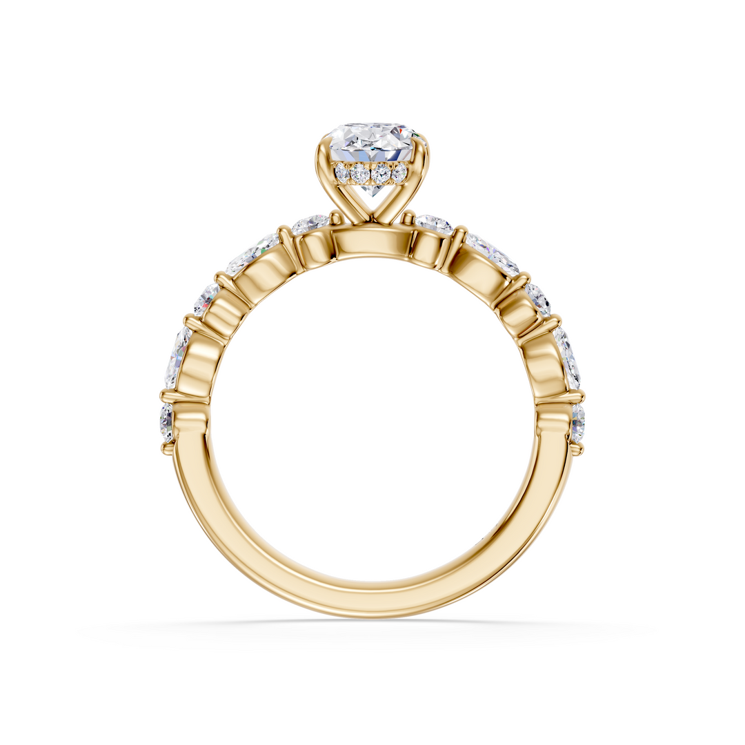 Stylish Lab Grown Diamond Engagement Ring