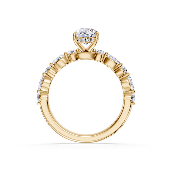 Stylish Lab Grown Diamond Engagement Ring