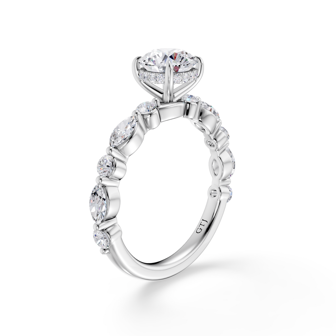 Stylish Lab Grown Diamond Engagement Ring