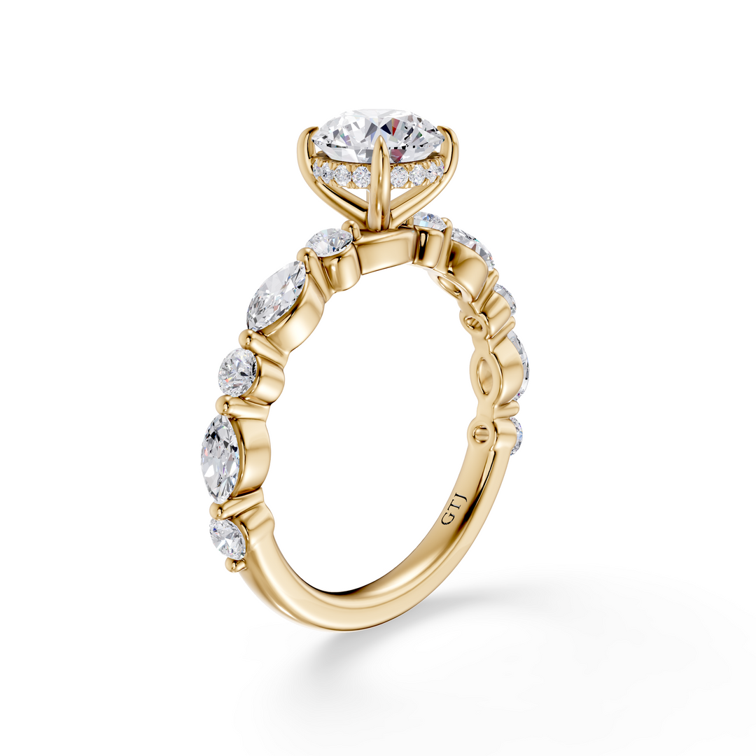 Stylish Lab Grown Diamond Engagement Ring