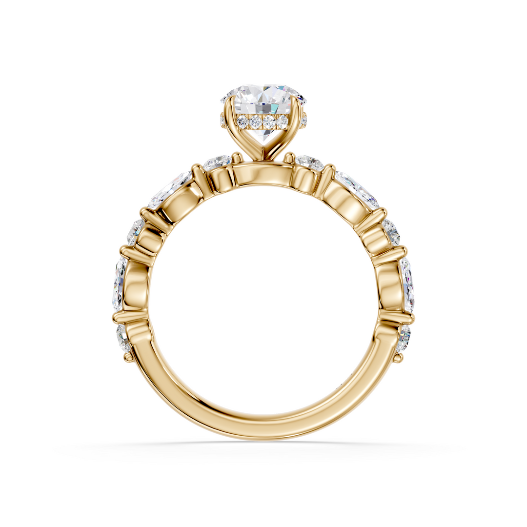 Stylish Lab Grown Diamond Engagement Ring