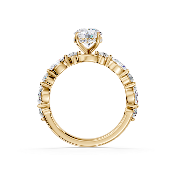 Stylish Lab Grown Diamond Engagement Ring