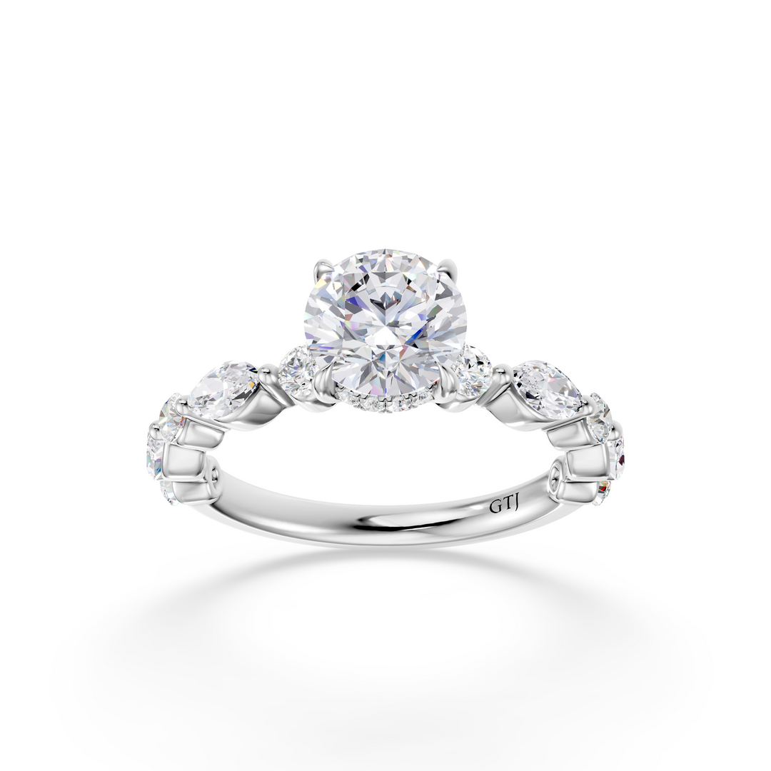 Stylish Lab Grown Diamond Engagement Ring