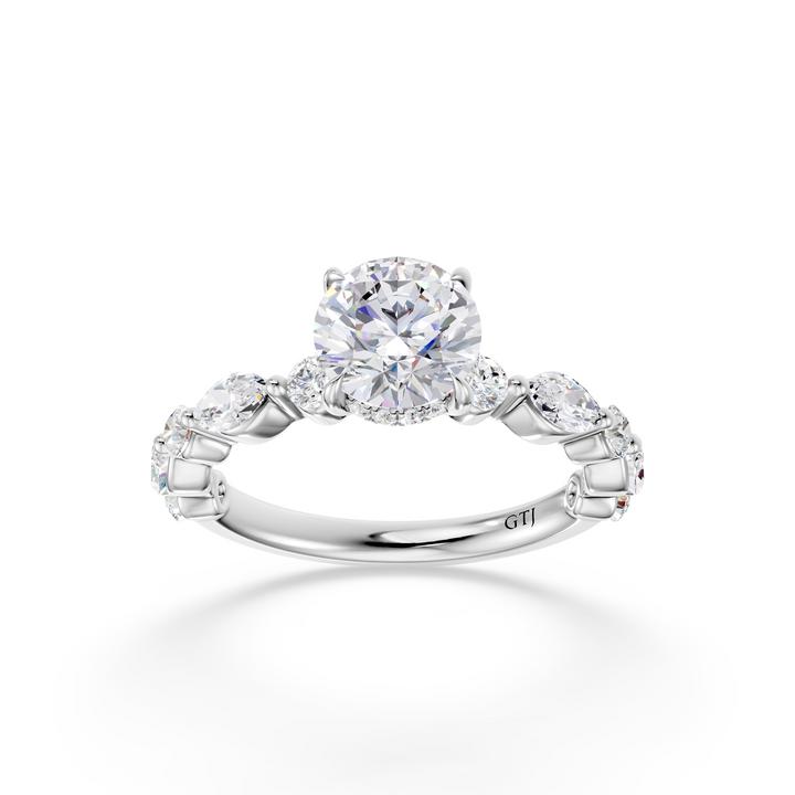 Stylish Lab Grown Diamond Engagement Ring