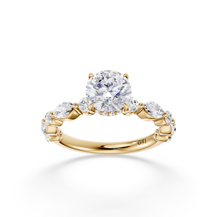 Stylish Lab Grown Diamond Engagement Ring
