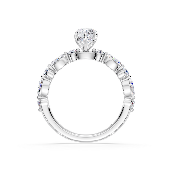 Stylish Lab Grown Diamond Engagement Ring