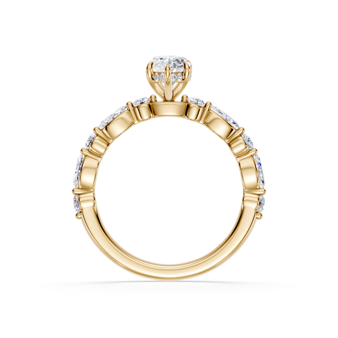Stylish Lab Grown Diamond Engagement Ring
