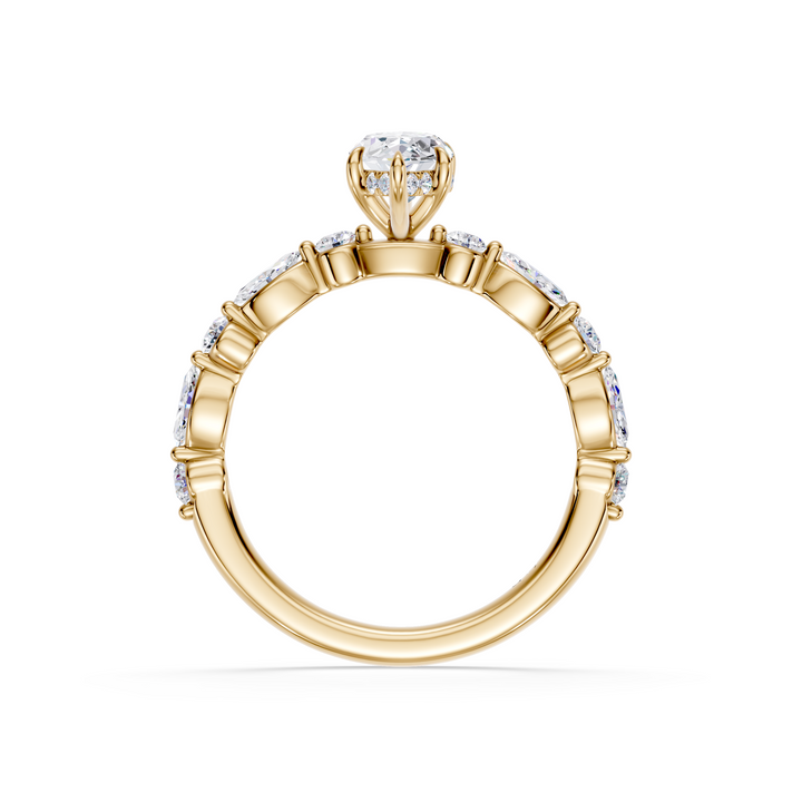 Stylish Lab Grown Diamond Engagement Ring