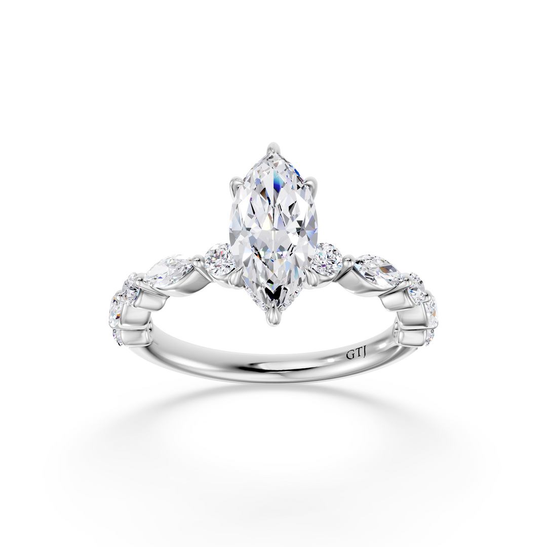 Stylish Lab Grown Diamond Engagement Ring