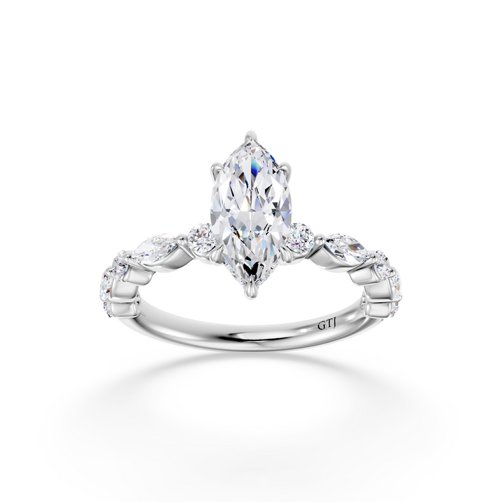Stylish Lab Grown Diamond Engagement Ring