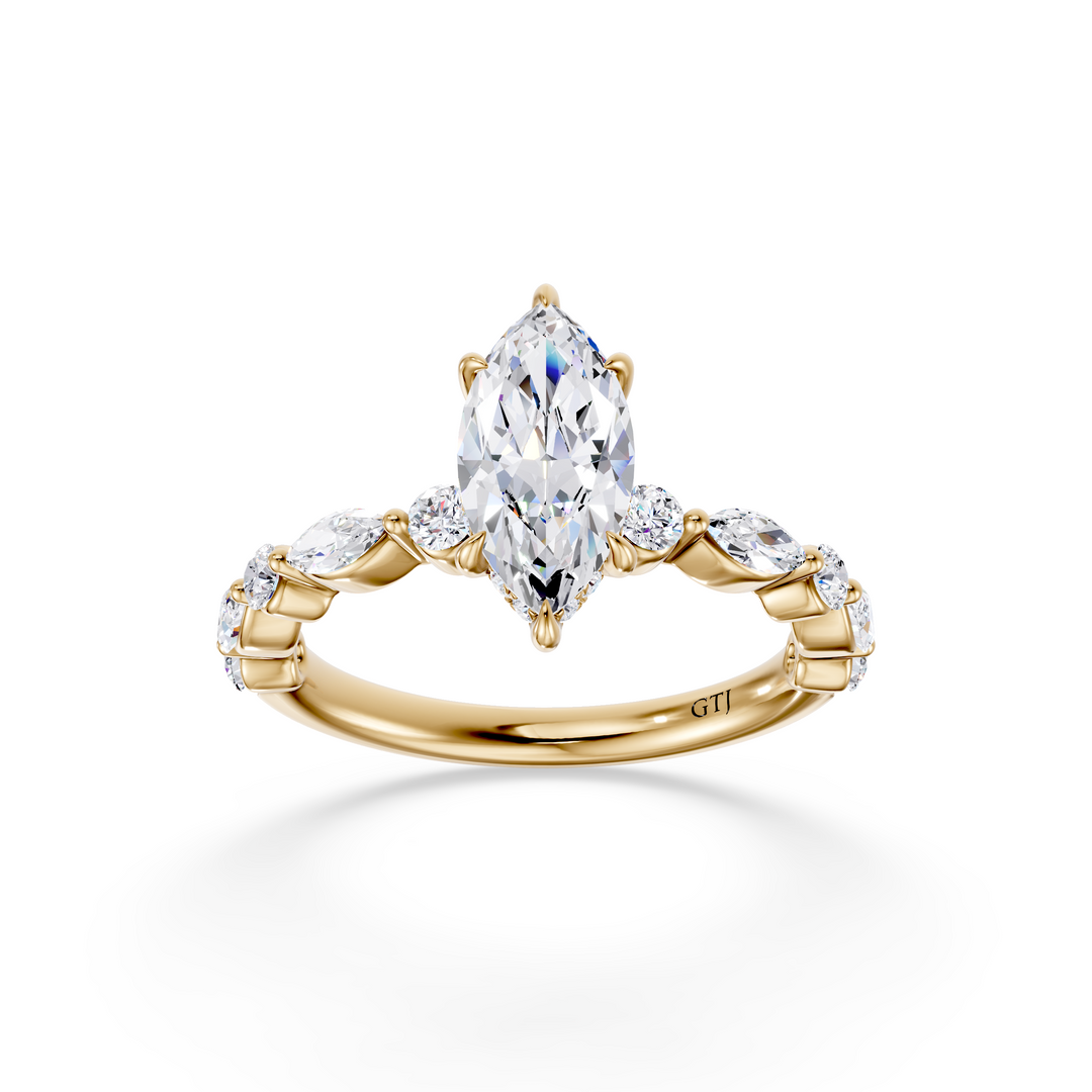 Stylish Lab Grown Diamond Engagement Ring