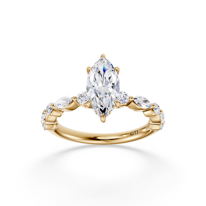 Stylish Lab Grown Diamond Engagement Ring