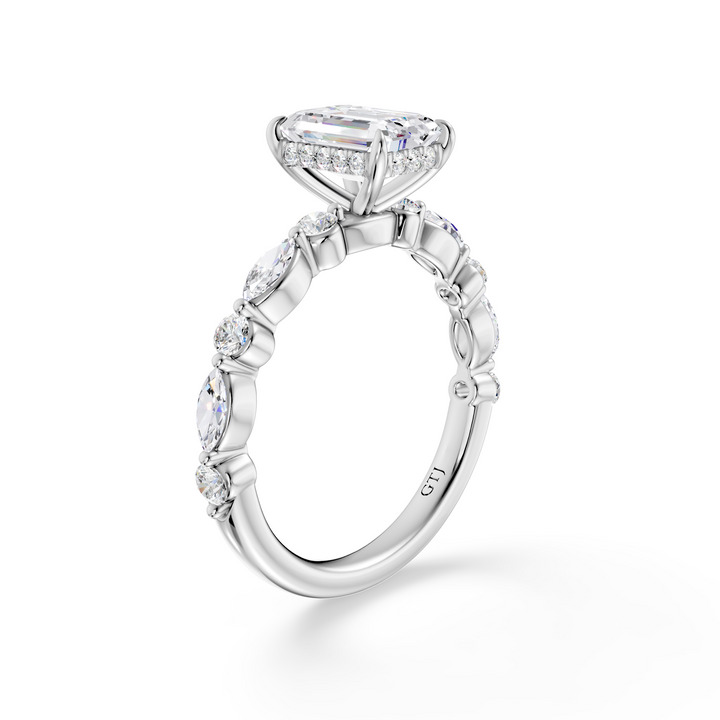 Stylish Lab Grown Diamond Engagement Ring