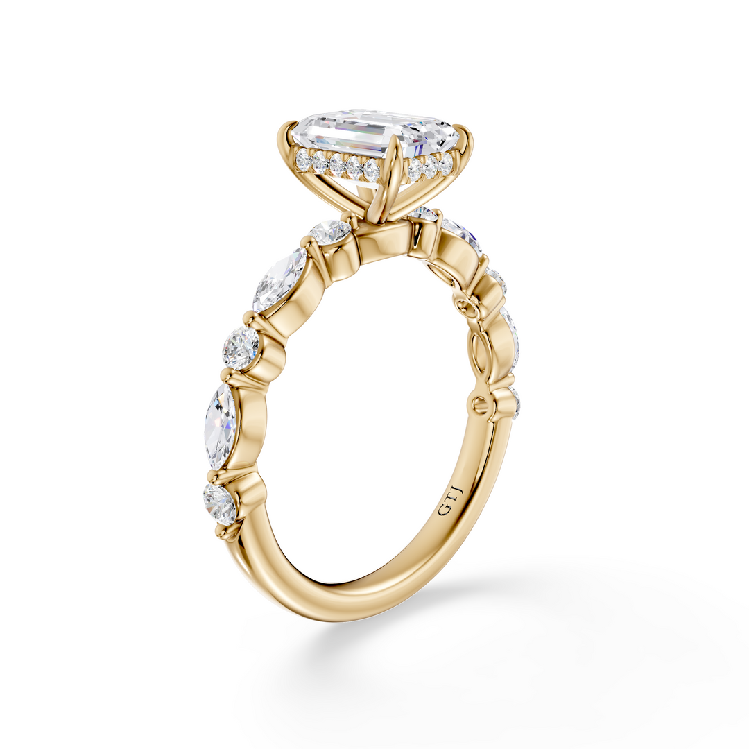 Stylish Lab Grown Diamond Engagement Ring