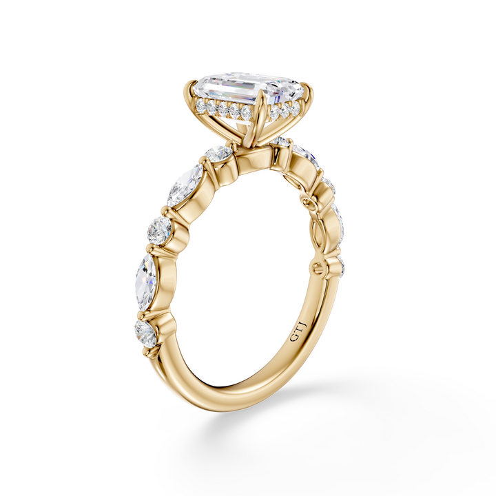Stylish Lab Grown Diamond Engagement Ring