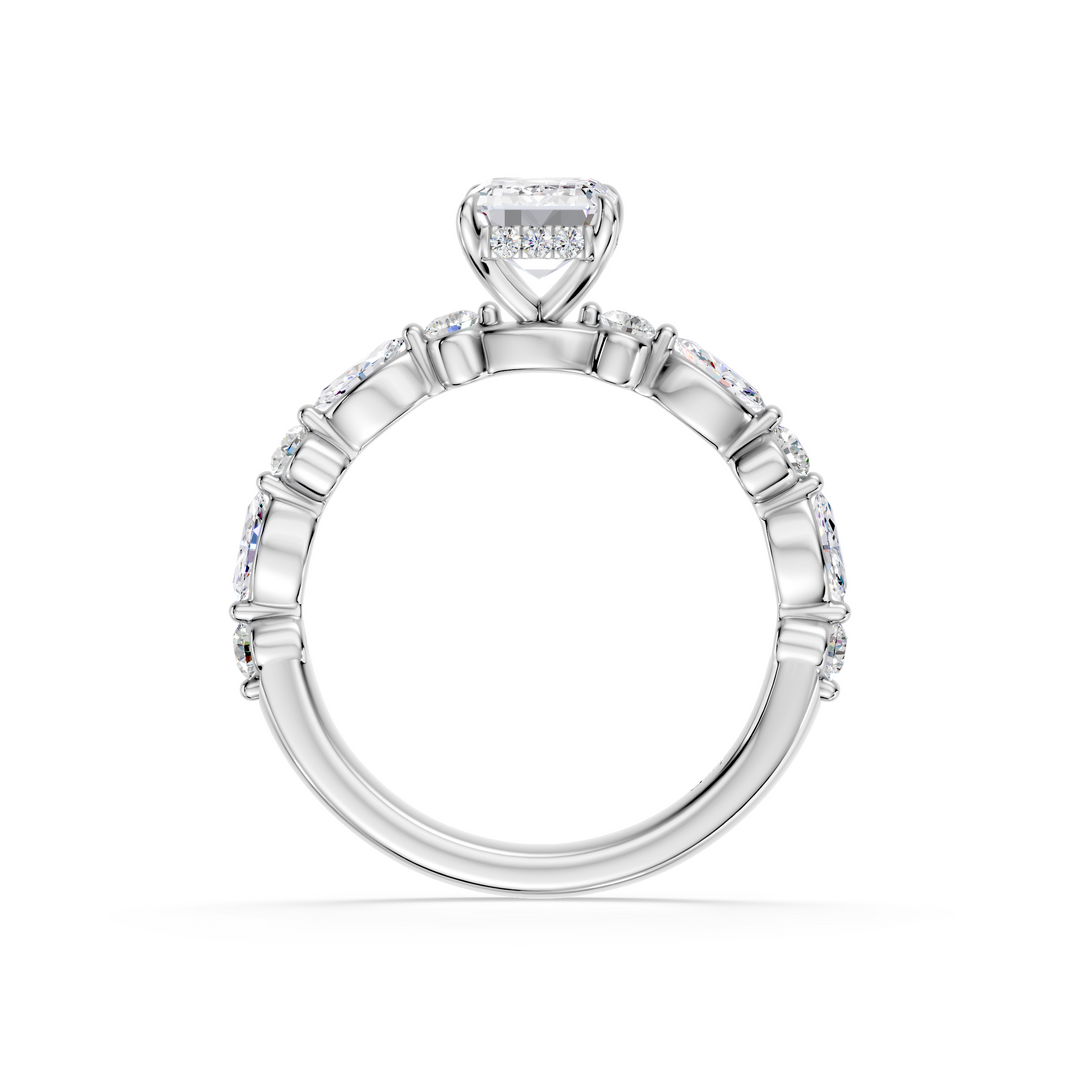 Stylish Lab Grown Diamond Engagement Ring