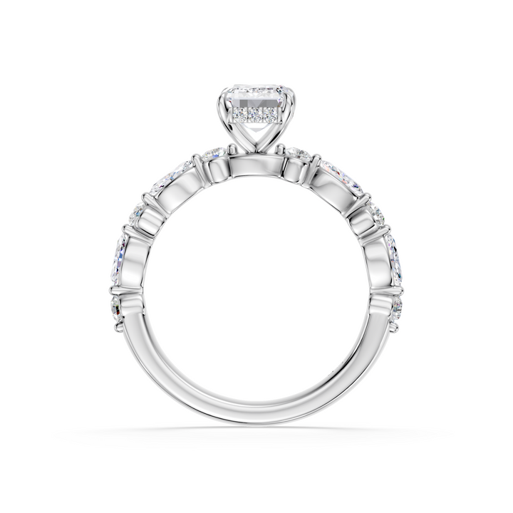 Stylish Lab Grown Diamond Engagement Ring