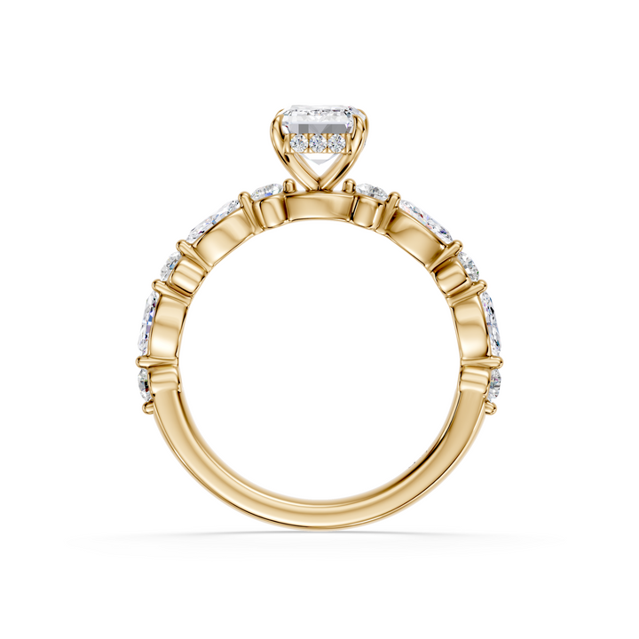 Stylish Lab Grown Diamond Engagement Ring