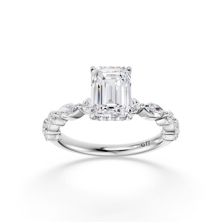Stylish Lab Grown Diamond Engagement Ring