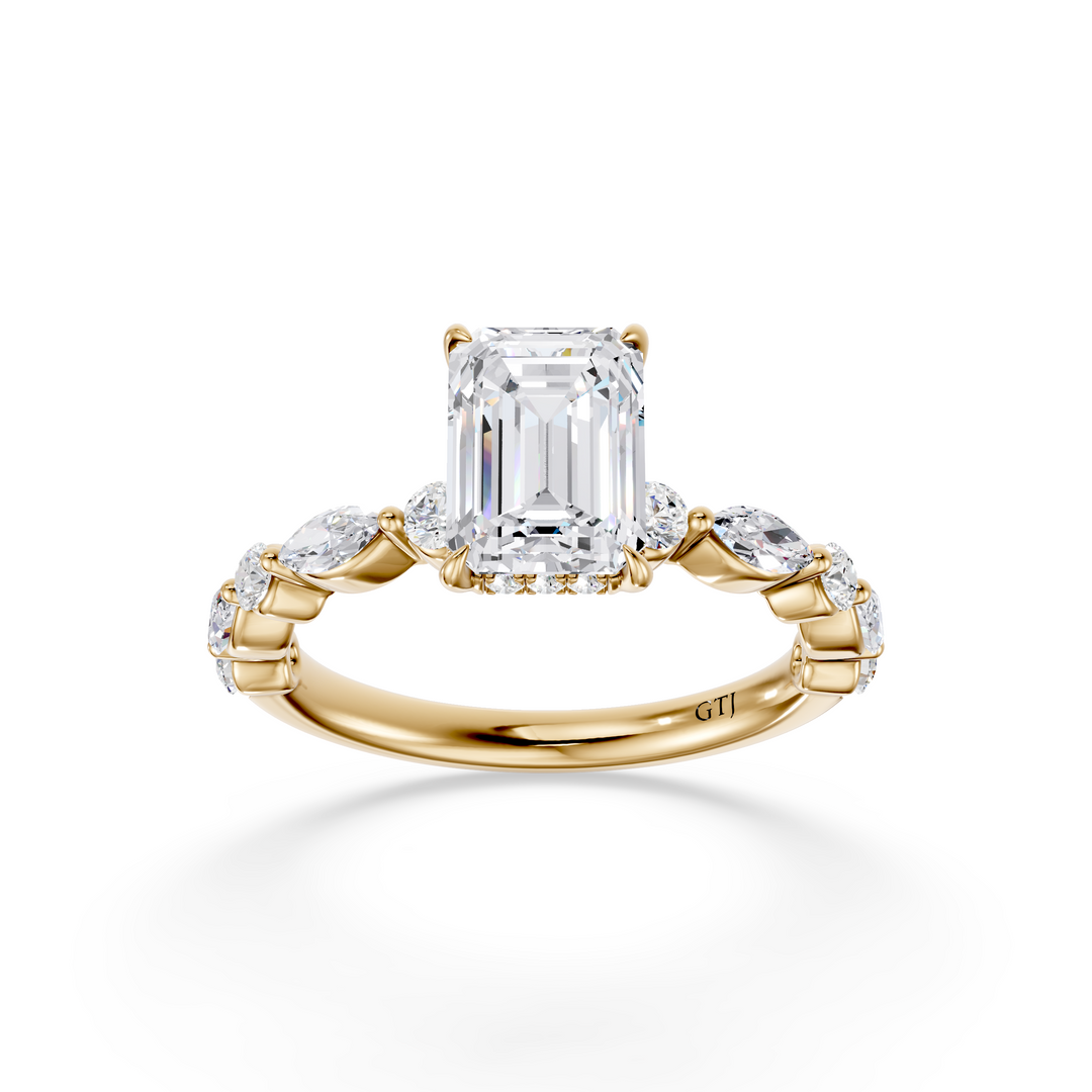 Stylish Lab Grown Diamond Engagement Ring