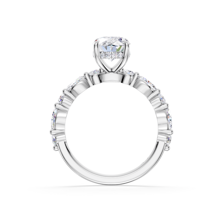 Stylish Lab Grown Diamond Engagement Ring