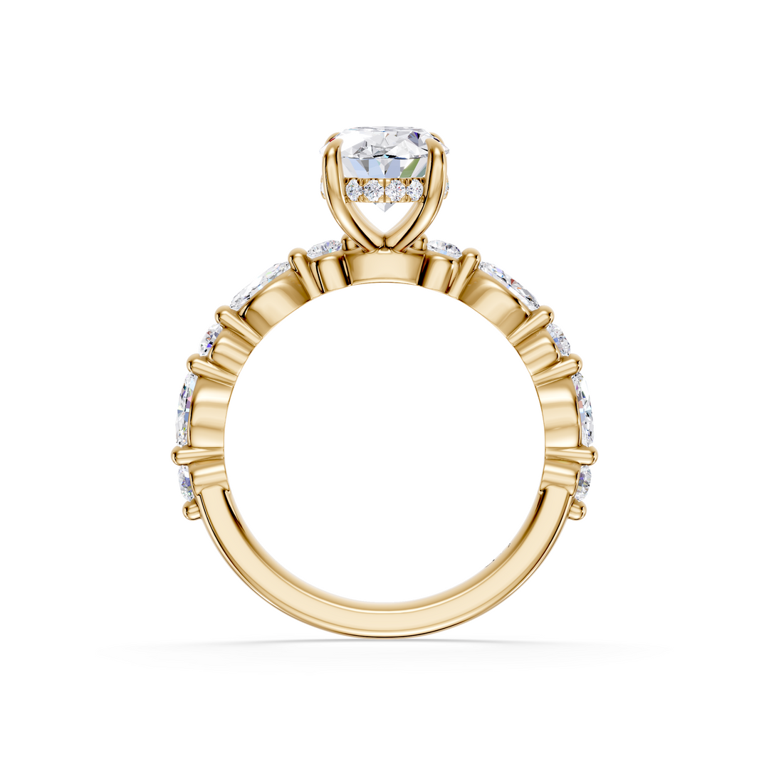 Stylish Lab Grown Diamond Engagement Ring