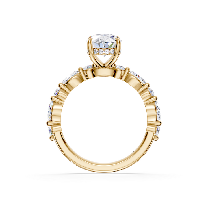 Stylish Lab Grown Diamond Engagement Ring