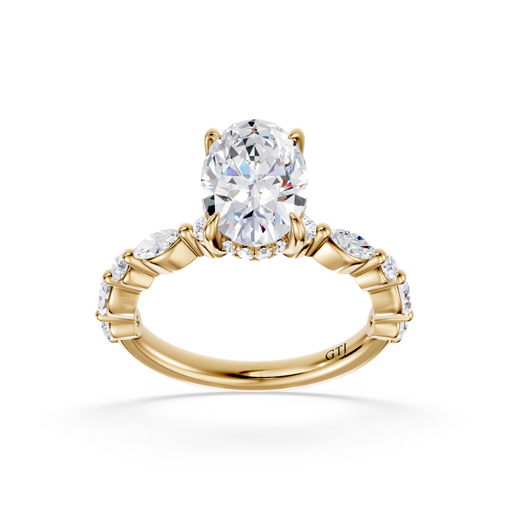 Stylish Lab Grown Diamond Engagement Ring