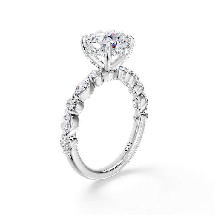 Stylish Lab Grown Diamond Engagement Ring