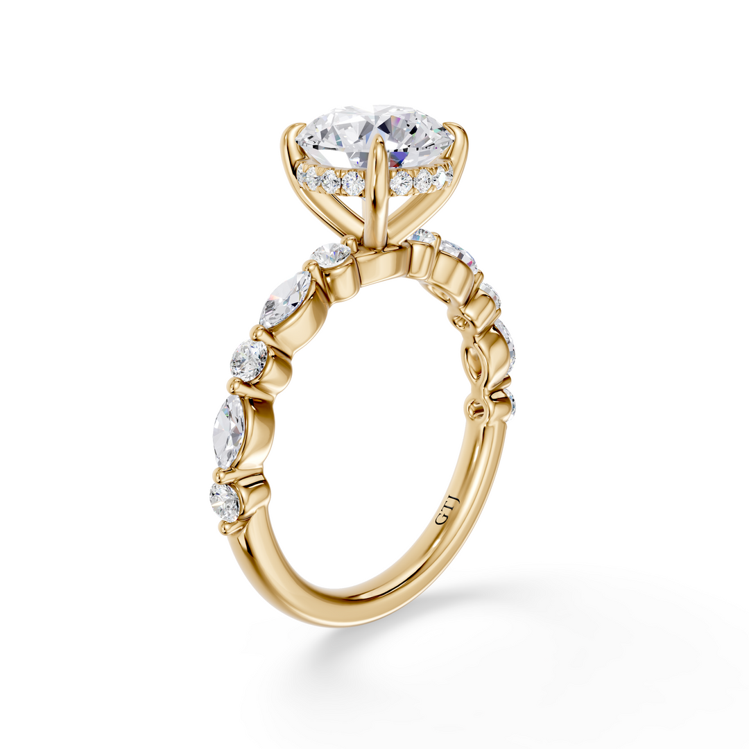 Stylish Lab Grown Diamond Engagement Ring