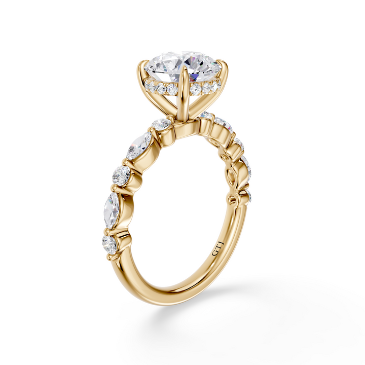 Stylish Lab Grown Diamond Engagement Ring