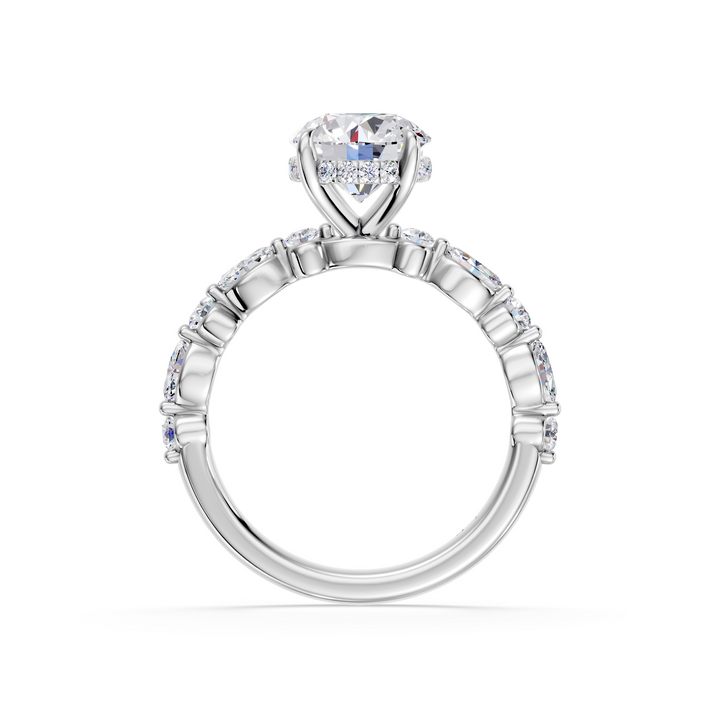 Stylish Lab Grown Diamond Engagement Ring