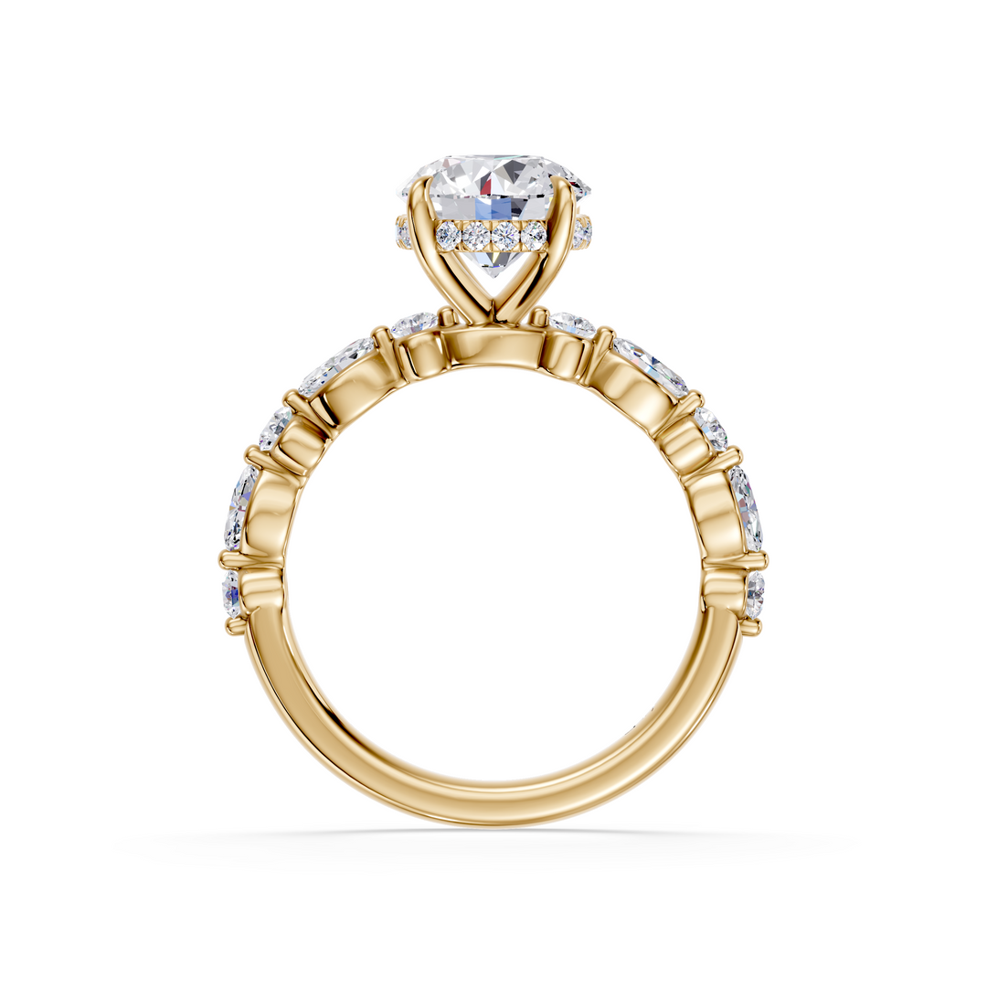 Stylish Lab Grown Diamond Engagement Ring