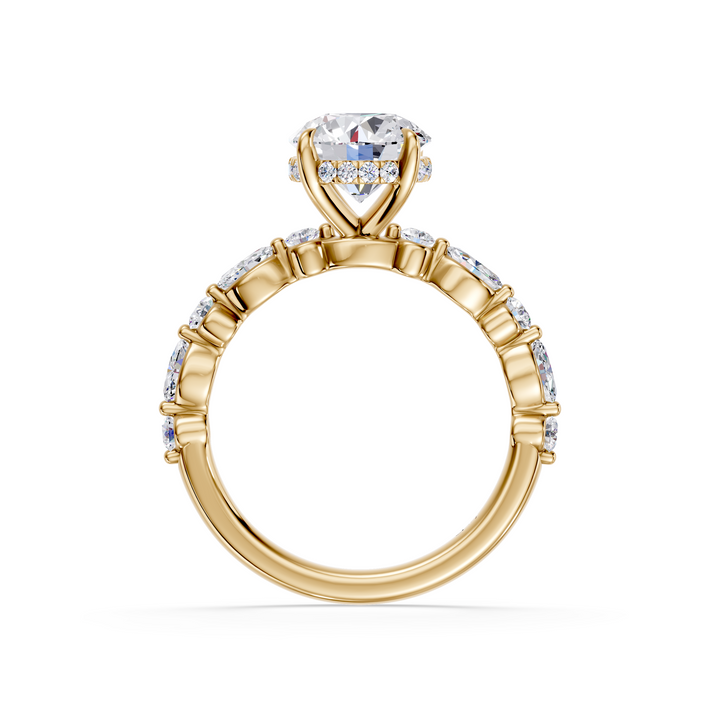 Stylish Lab Grown Diamond Engagement Ring