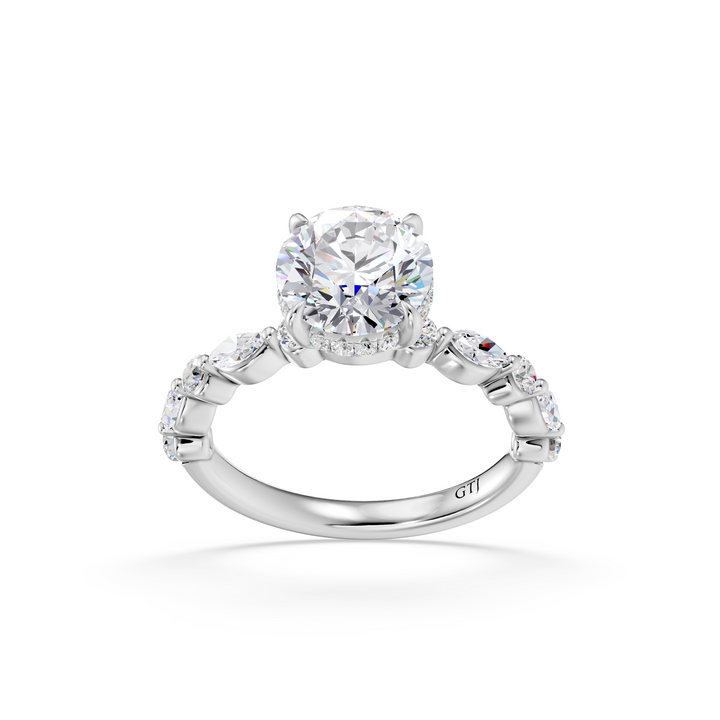 Stylish Lab Grown Diamond Engagement Ring
