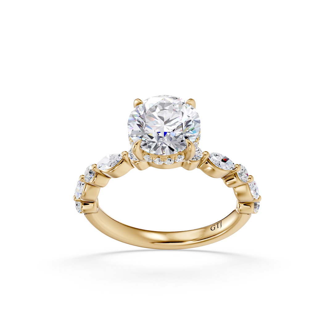 Stylish Lab Grown Diamond Engagement Ring