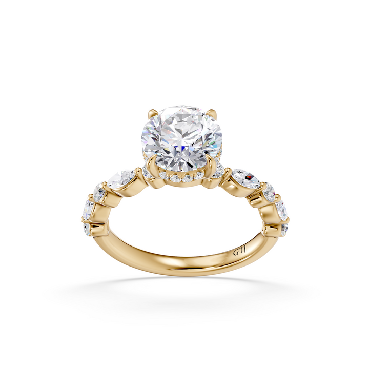 Stylish Lab Grown Diamond Engagement Ring